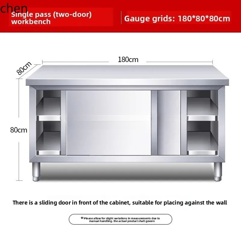 주방 스테인리스 스틸 워크탑 슬라이딩 도어 도마 수납장 - Commercial Kitchen Worktops 리뷰 및 가격