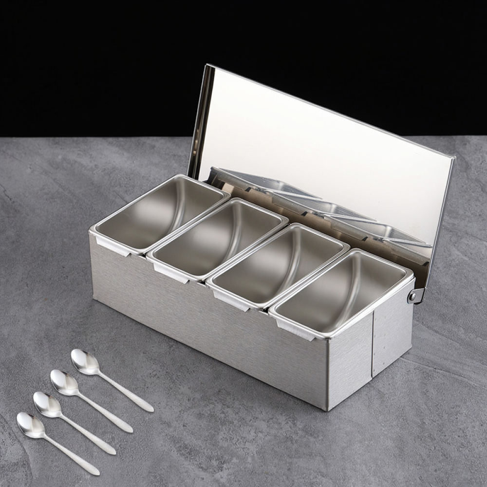 주방용 조미료 정리함, 내구성이 뛰어난 스틸 재질의 뚜 - Commercial Kitchen Bin 리뷰 및 가격