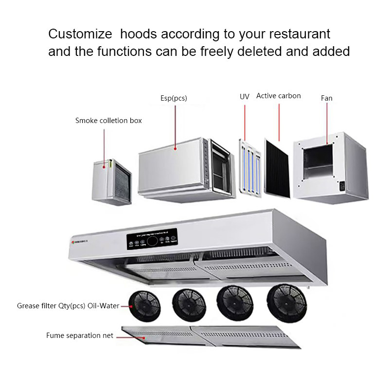 ISO9001 인증 쿠킹 스마트 레인지 후드, 상업용  - Range Commercial Kitchen 리뷰 및 가격